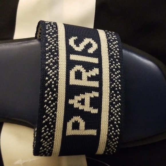 Nicole Miller New York navy slides - Picture 2 of 4